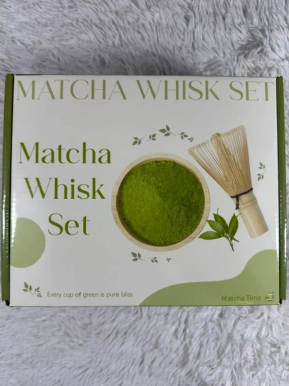 5pc Matcha Bamboo Whisk and Ceramic Holder + Ceramic Bowl + Sifter + Spoon Set